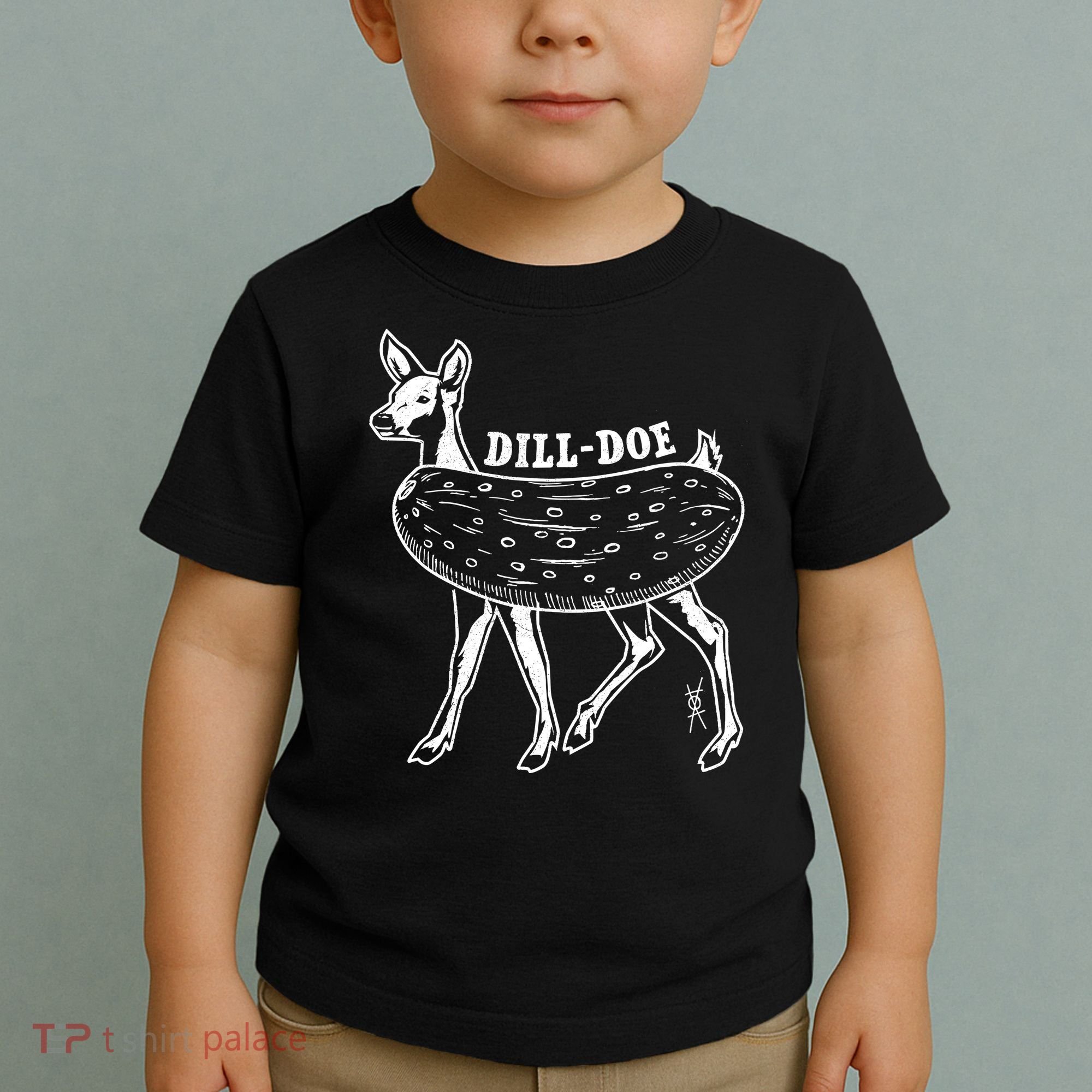 Dill Doe Funny Inappropriate Party Naughty Reindeer She Toddler T-Shirt
