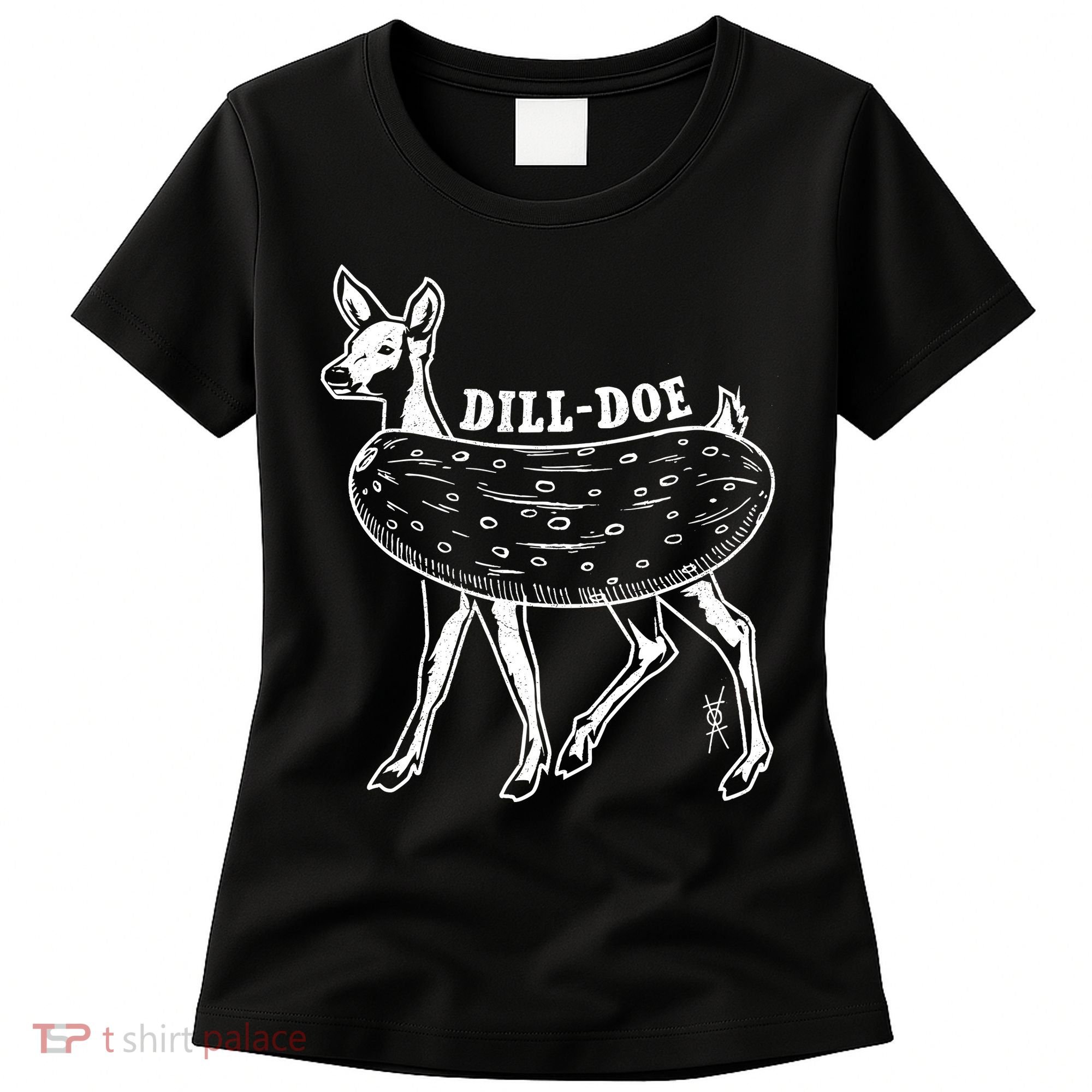 Dill Doe Funny Inappropriate Party Naughty Reindeer She Women's T-Shirt