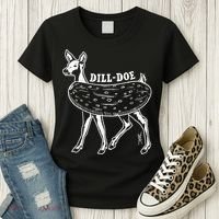 Dill Doe Funny Inappropriate Party Naughty Reindeer She Women's T-Shirt thumb 3