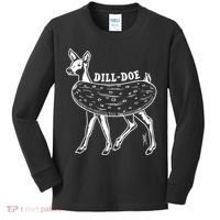 Dill Doe Funny Inappropriate Party Naughty Reindeer She Kids Long Sleeve Shirt thumb 0