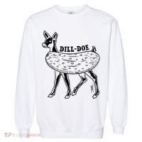 Dill Doe Funny Inappropriate Party Naughty Reindeer She Garment-Dyed Sweatshirt thumb 0