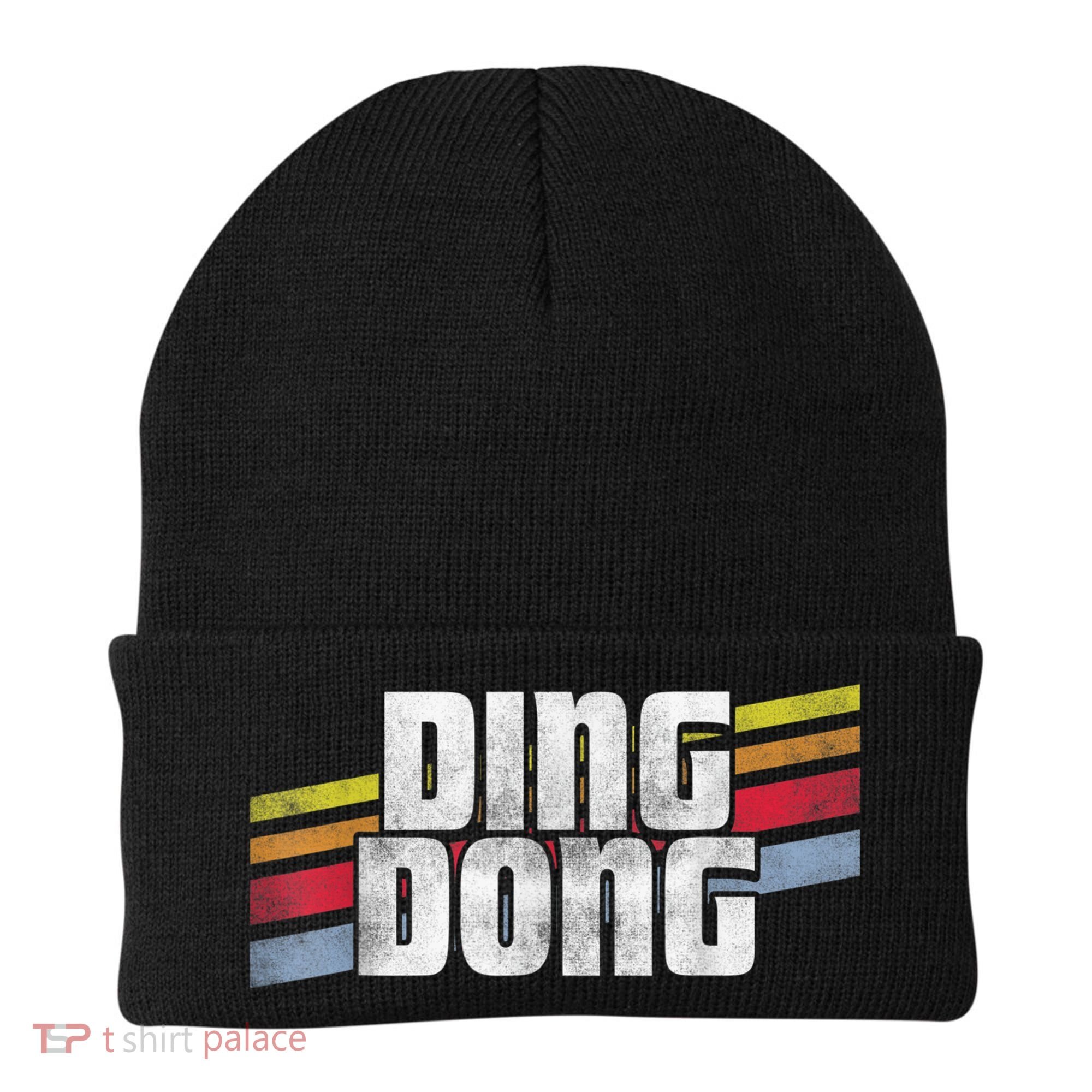 Ding Dong Funny Sayings Sarcastic Humor Joke Novelty Gift Beanie