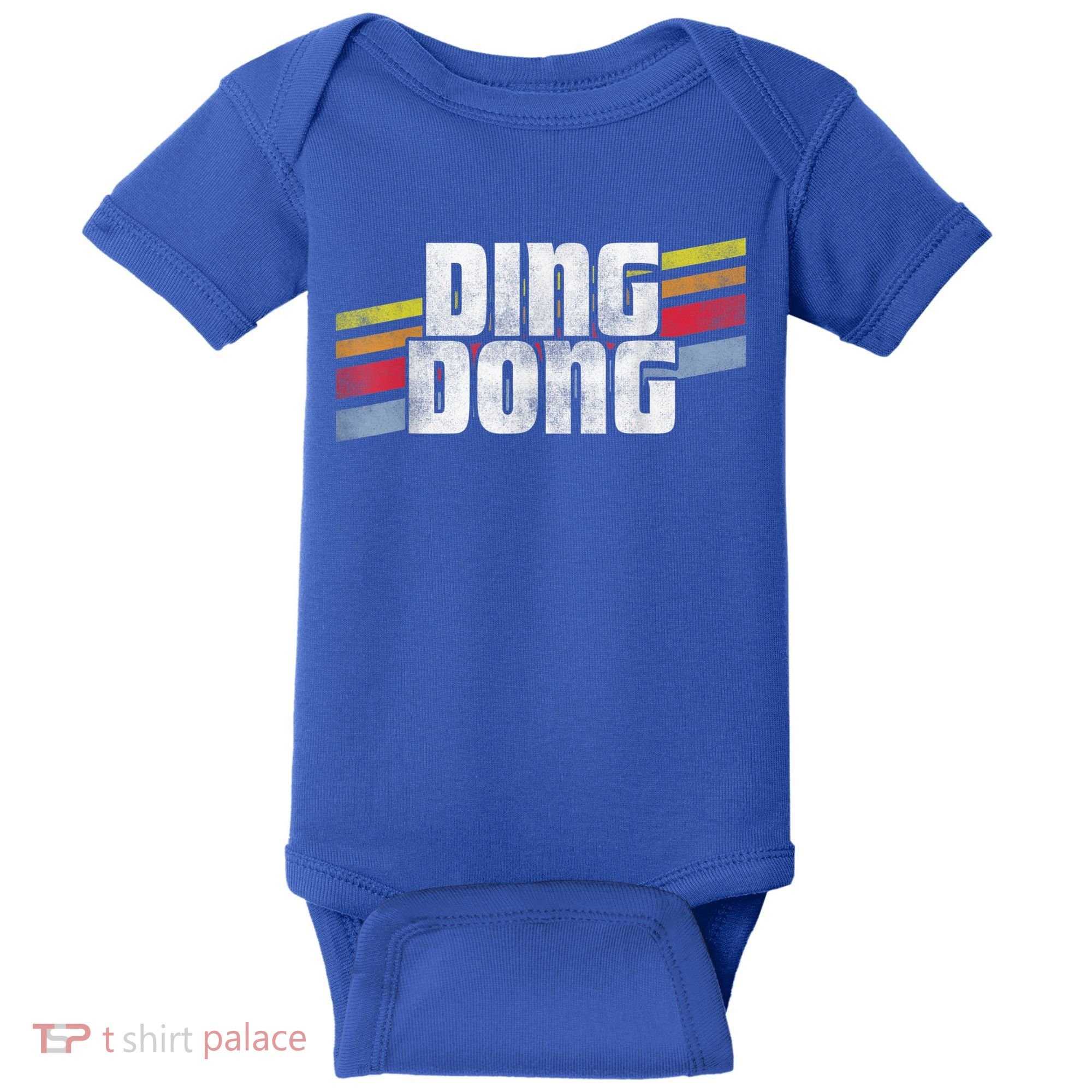Ding Dong Funny Sayings Sarcastic Humor Joke Novelty Gift Baby Bodysuit