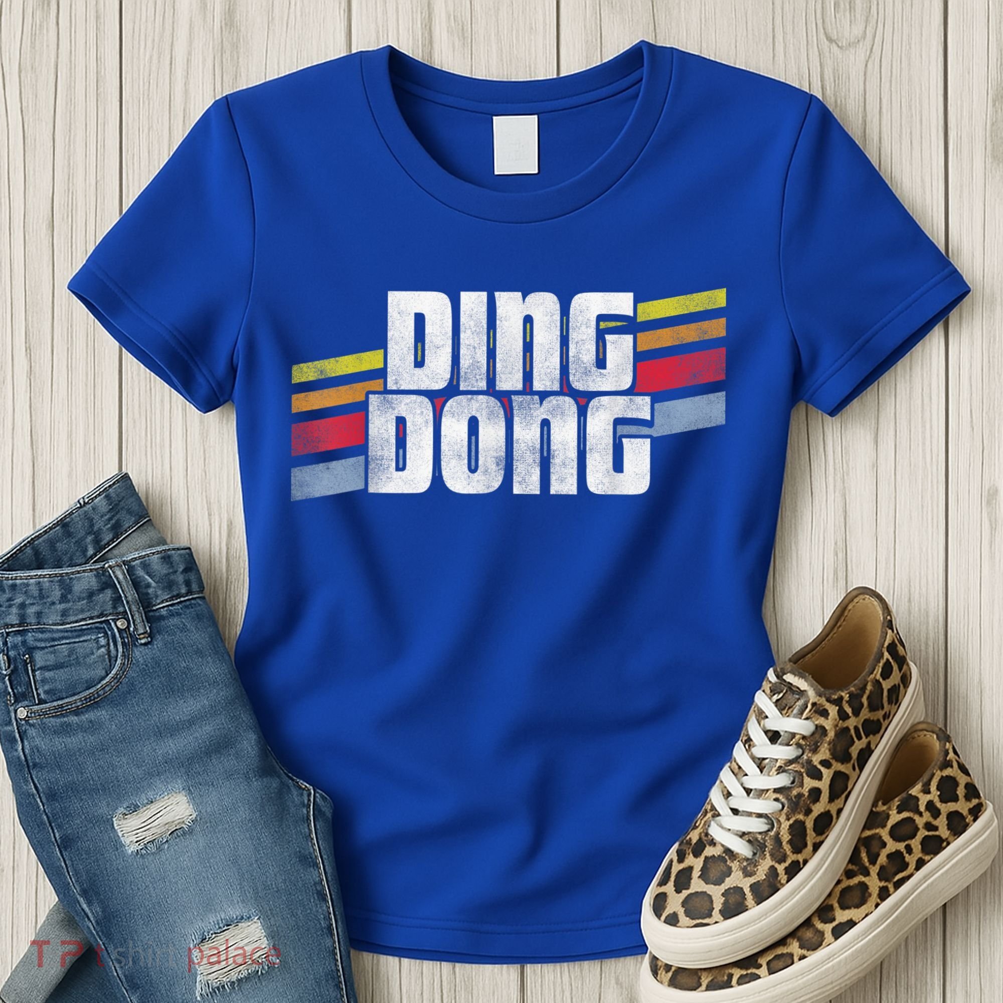 Ding Dong Funny Sayings Sarcastic Humor Joke Novelty Gift Women's T-Shirt