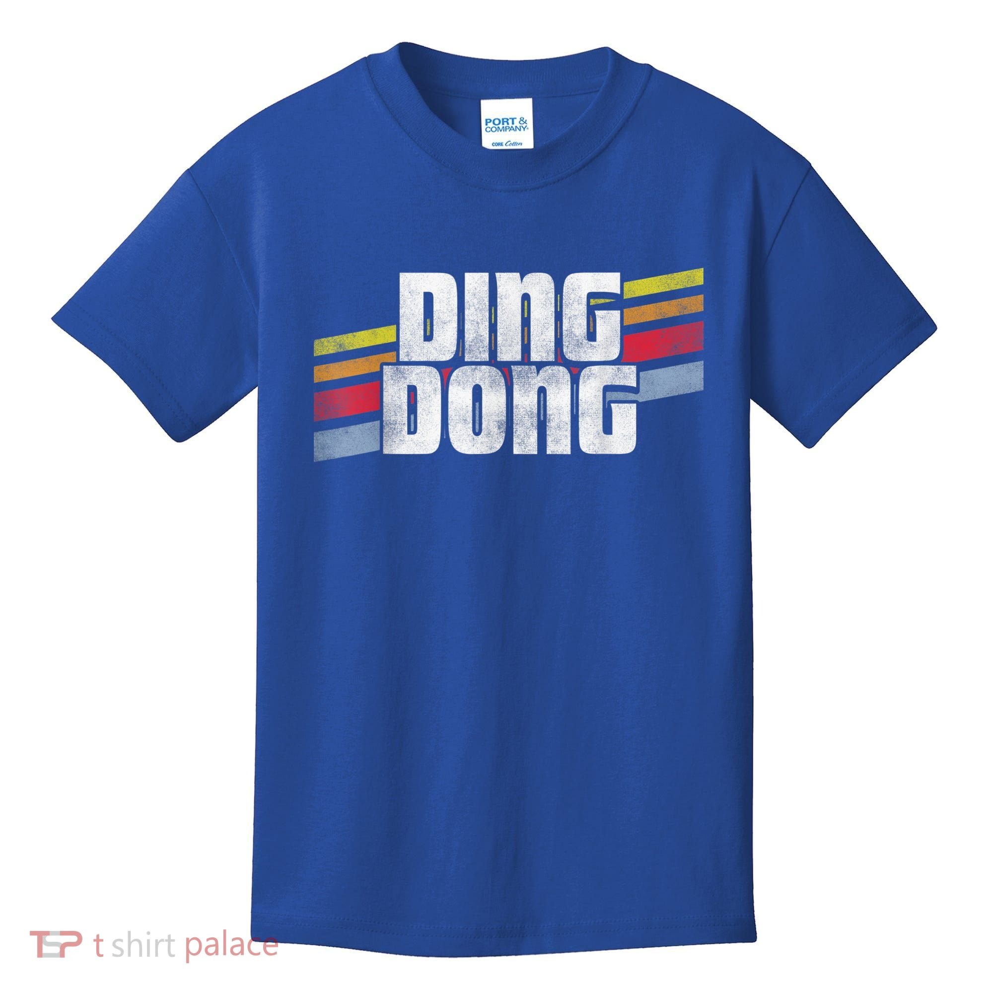 Ding Dong Funny Sayings Sarcastic Humor Joke Novelty Gift Kids T-Shirt