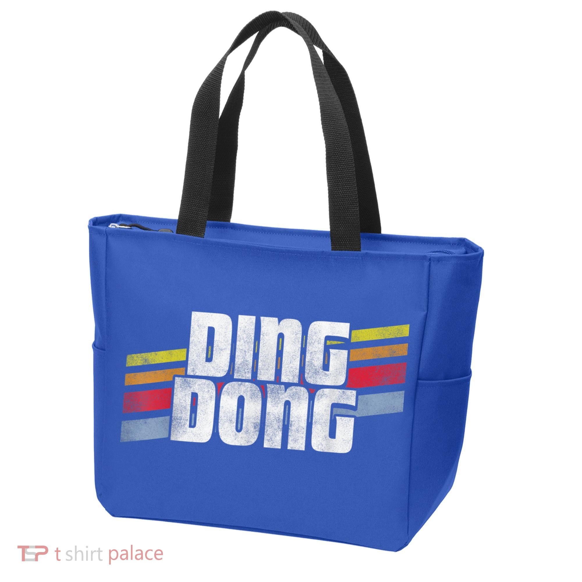 Ding Dong Funny Sayings Sarcastic Humor Joke Novelty Gift Tote Bag
