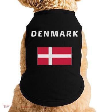 Denmark Danish Flag Souvenir Gift Copenhagen Doggie Tank