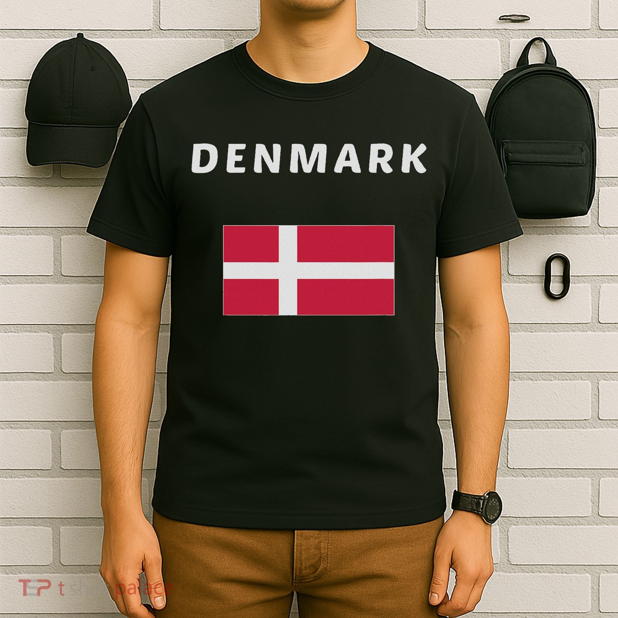 Denmark Danish Flag Souvenir Gift Copenhagen T-Shirt