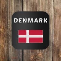 Denmark Danish Flag Souvenir Gift Copenhagen Coaster thumb 0