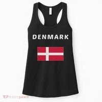 Denmark Danish Flag Souvenir Gift Copenhagen Women's Tank Top thumb 0
