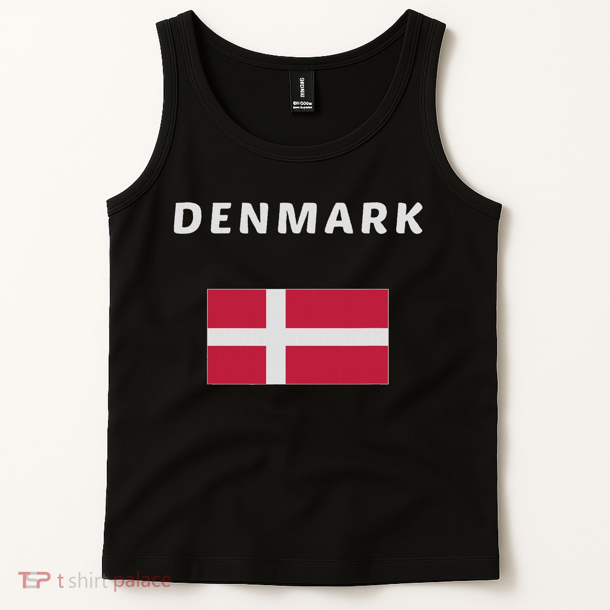 Denmark Danish Flag Souvenir Gift Copenhagen Tank Top
