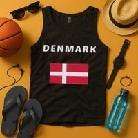 Denmark Danish Flag Souvenir Gift Copenhagen Tank Top thumb 4