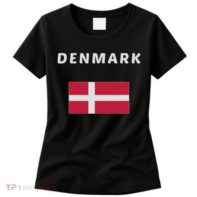 Denmark Danish Flag Souvenir Gift Copenhagen Women's T-Shirt
