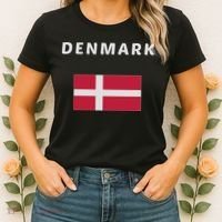 Denmark Danish Flag Souvenir Gift Copenhagen Women's T-Shirt thumb 2