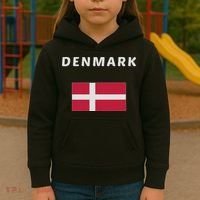 Denmark Danish Flag Souvenir Gift Copenhagen Kids Hoodie thumb 3