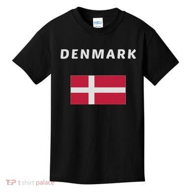 Denmark Danish Flag Souvenir Gift Copenhagen Kids T-Shirt
