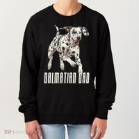 Dalmatian Dad Father Parent Dal Dog Running Cute Adorable Cute Gift Women's Sweatshirt thumb 0