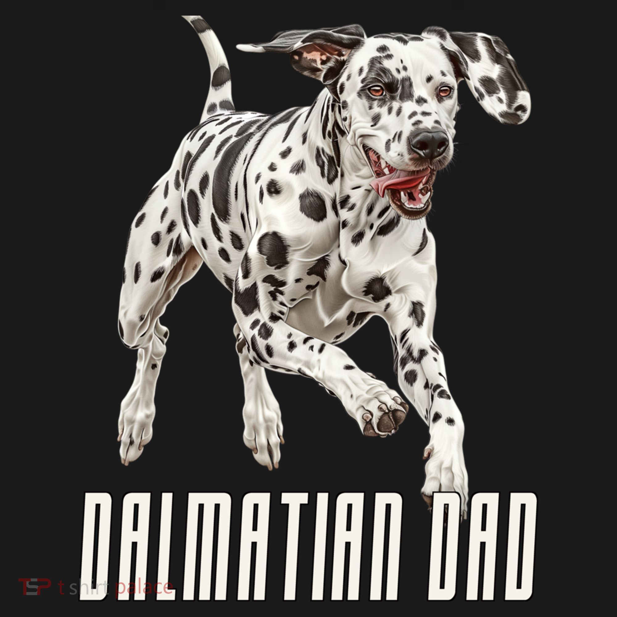 Dalmatian Dad Father Parent Dal Dog Running Cute Adorable Cute Gift Women's Hoodie