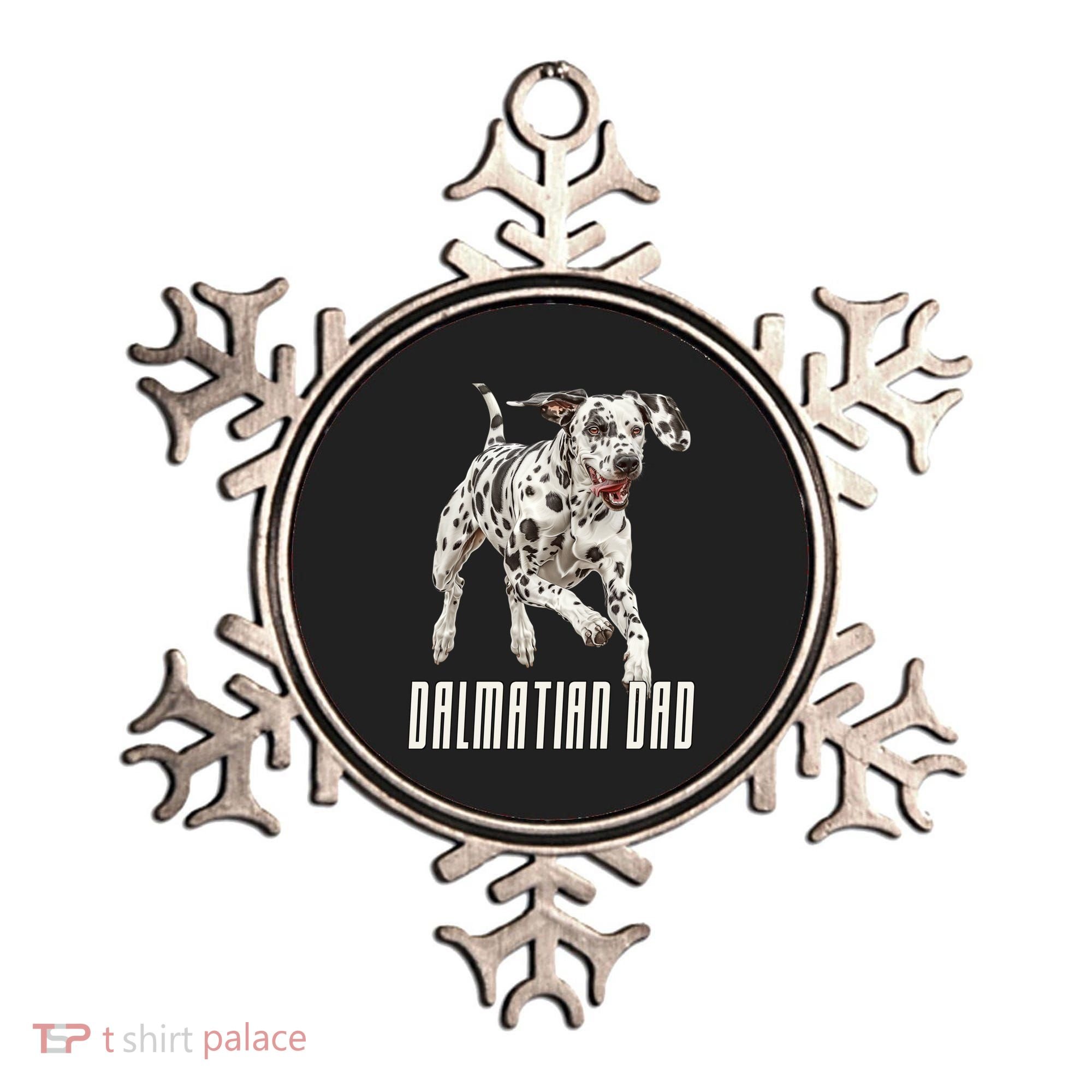 Dalmatian Dad Father Parent Dal Dog Running Cute Adorable Cute Gift Ornament