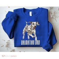 Dalmatian Dad Father Parent Dal Dog Running Cute Adorable Cute Gift Sweatshirt thumb 2