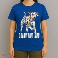 Dalmatian Dad Father Parent Dal Dog Running Cute Adorable Cute Gift T-Shirt thumb 4