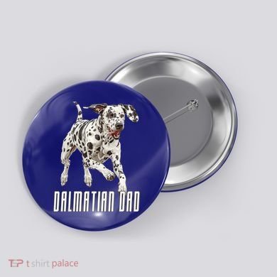 Dalmatian Dad Father Parent Dal Dog Running Cute Adorable Cute Gift Button