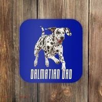 Dalmatian Dad Father Parent Dal Dog Running Cute Adorable Cute Gift Coaster thumb 0