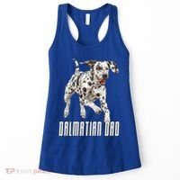 Dalmatian Dad Father Parent Dal Dog Running Cute Adorable Cute Gift Women's Tank Top thumb 0
