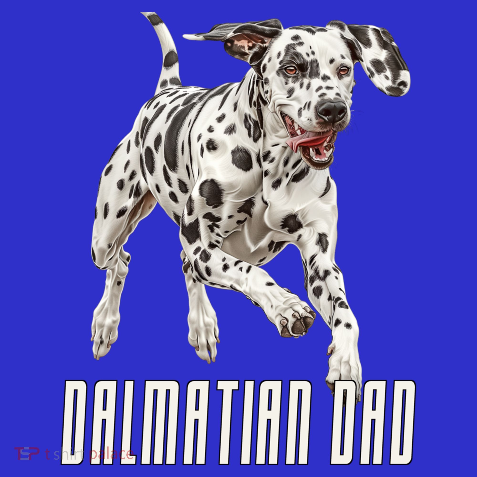 Dalmatian Dad Father Parent Dal Dog Running Cute Adorable Cute Gift Women's Tank Top