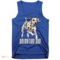 Dalmatian Dad Father Parent Dal Dog Running Cute Adorable Cute Gift Tank Top thumb 0
