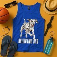 Dalmatian Dad Father Parent Dal Dog Running Cute Adorable Cute Gift Tank Top thumb 4