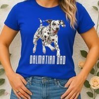 Dalmatian Dad Father Parent Dal Dog Running Cute Adorable Cute Gift Women's T-Shirt thumb 2