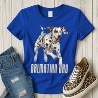 Dalmatian Dad Father Parent Dal Dog Running Cute Adorable Cute Gift Women's T-Shirt thumb 3