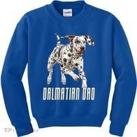 Dalmatian Dad Father Parent Dal Dog Running Cute Adorable Cute Gift Kids Sweatshirt thumb 0