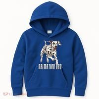 Dalmatian Dad Father Parent Dal Dog Running Cute Adorable Cute Gift Kids Hoodie thumb 0