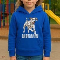 Dalmatian Dad Father Parent Dal Dog Running Cute Adorable Cute Gift Kids Hoodie thumb 3