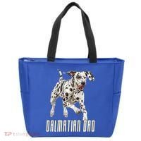 Dalmatian Dad Father Parent Dal Dog Running Cute Adorable Cute Gift Tote Bag thumb 0