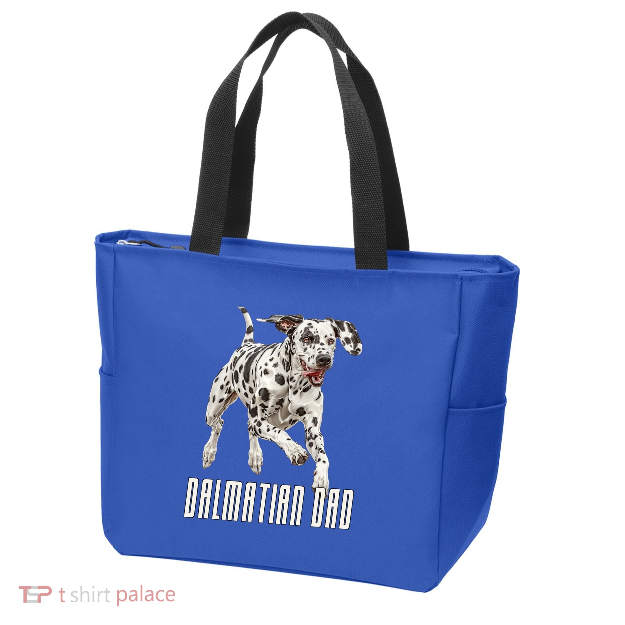 Dalmatian Dad Father Parent Dal Dog Running Cute Adorable Cute Gift Tote Bag