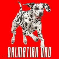Dalmatian Dad Father Parent Dal Dog Running Cute Adorable Cute Gift Santa Hat thumb 1