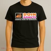 Doin Donuts Funny Burnout Racing Car Enthusiast T-Shirt thumb 3