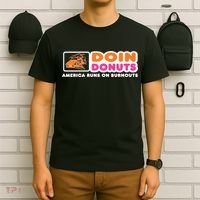 Doin Donuts Funny Burnout Racing Car Enthusiast T-Shirt thumb 6