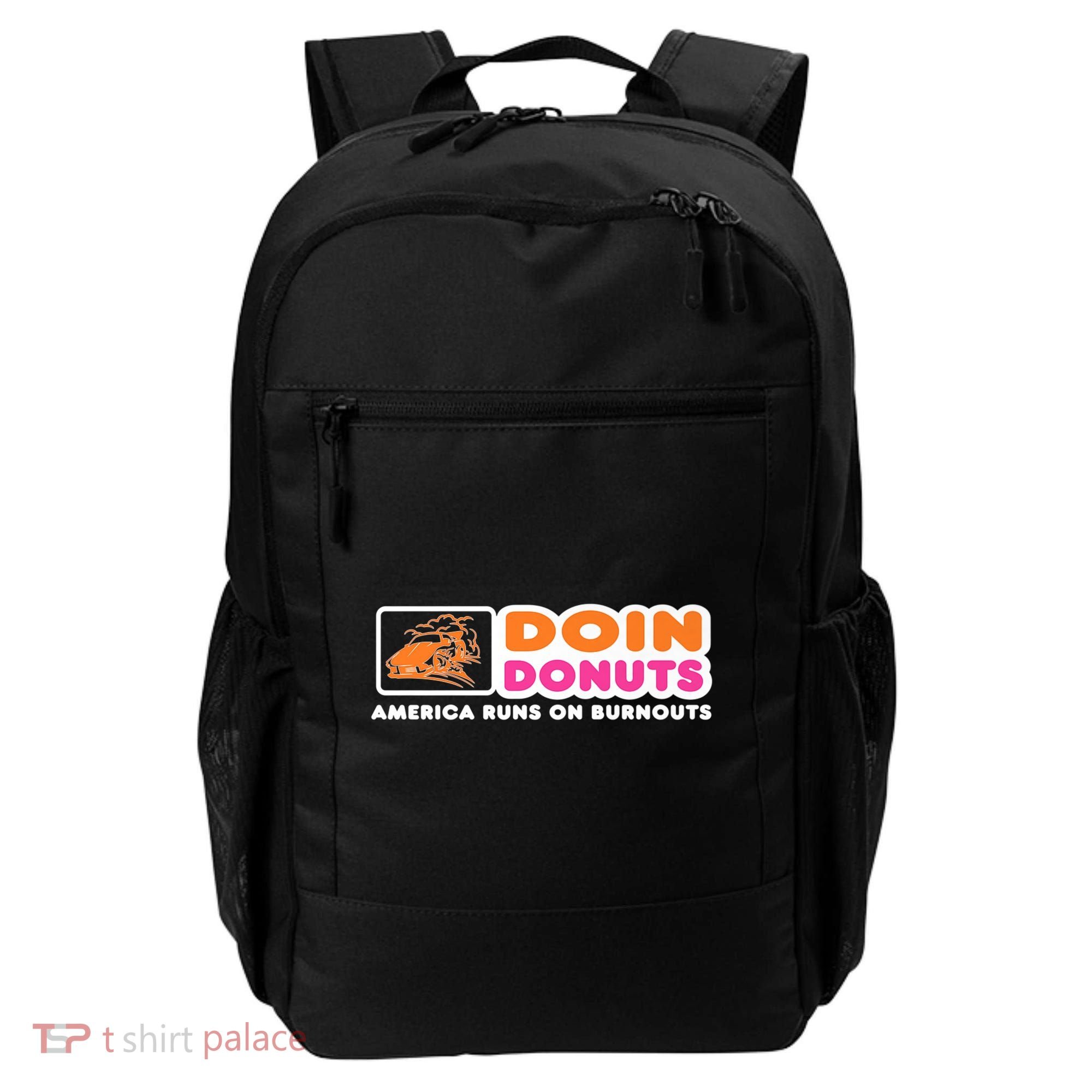 Doin Donuts Funny Burnout Racing Car Enthusiast Backpack