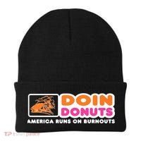 Doin Donuts Funny Burnout Racing Car Enthusiast Beanie thumb 0