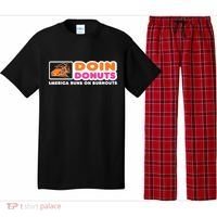 Doin Donuts Funny Burnout Racing Car Enthusiast Pajama Set thumb 0