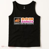 Doin Donuts Funny Burnout Racing Car Enthusiast Tank Top thumb 2