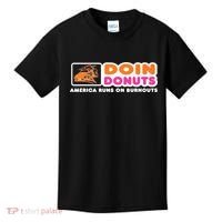 Doin Donuts Funny Burnout Racing Car Enthusiast Kids T-Shirt thumb 0