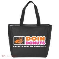 Doin Donuts Funny Burnout Racing Car Enthusiast Tote Bag thumb 0