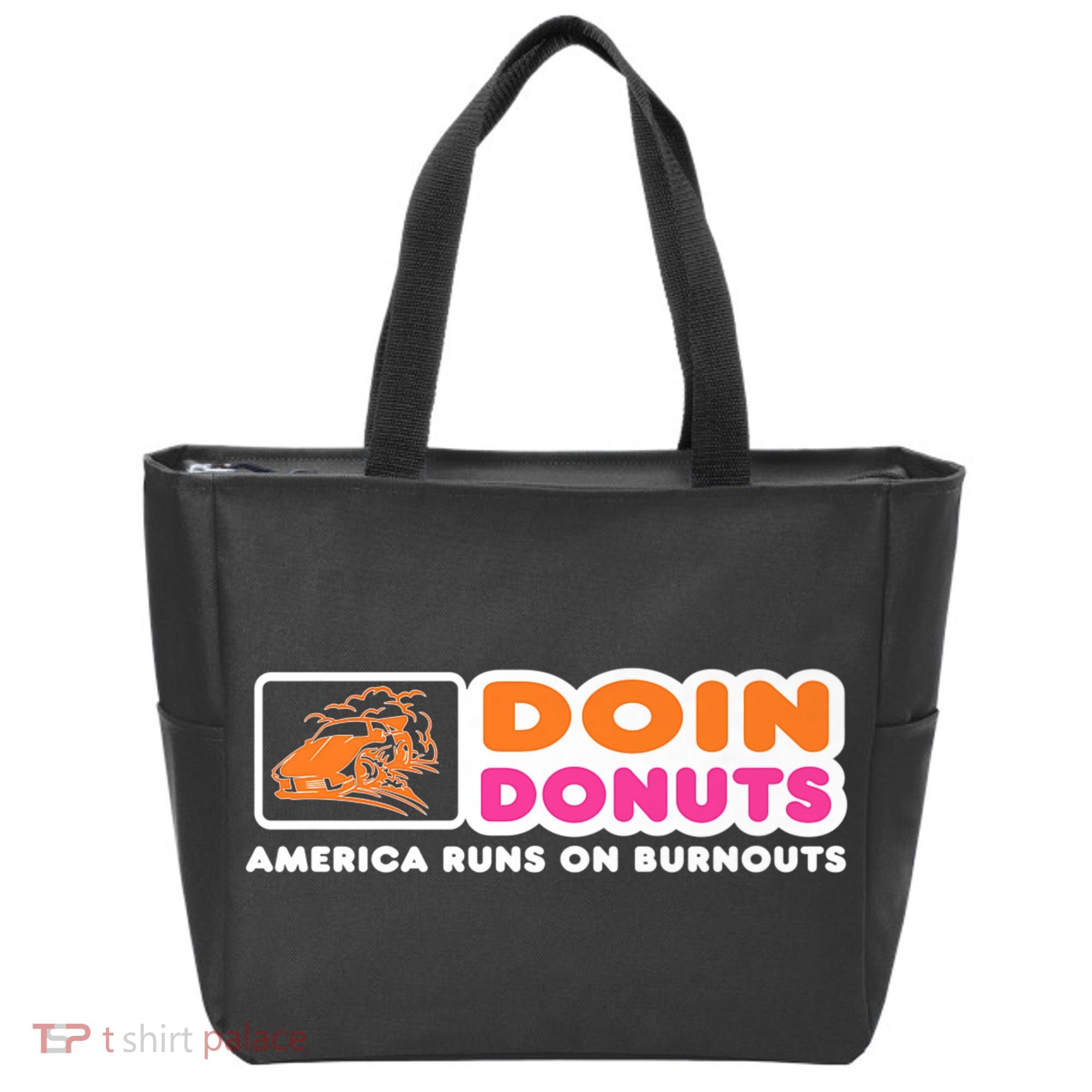 Doin Donuts Funny Burnout Racing Car Enthusiast Tote Bag