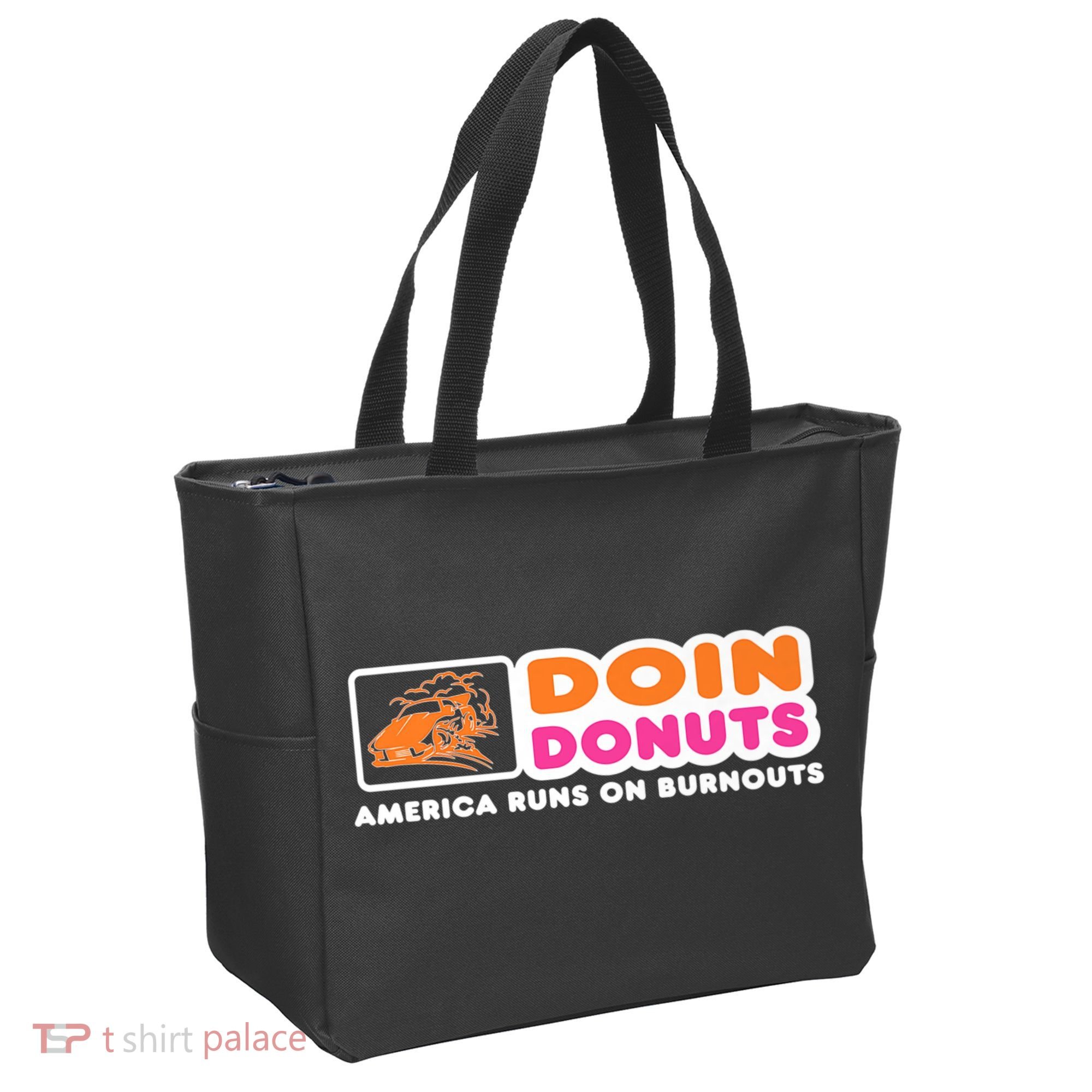 Doin Donuts Funny Burnout Racing Car Enthusiast Tote Bag
