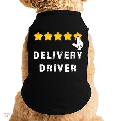 Delivery Driver Five Star Food Dash Grub Grocery Doggie Tank